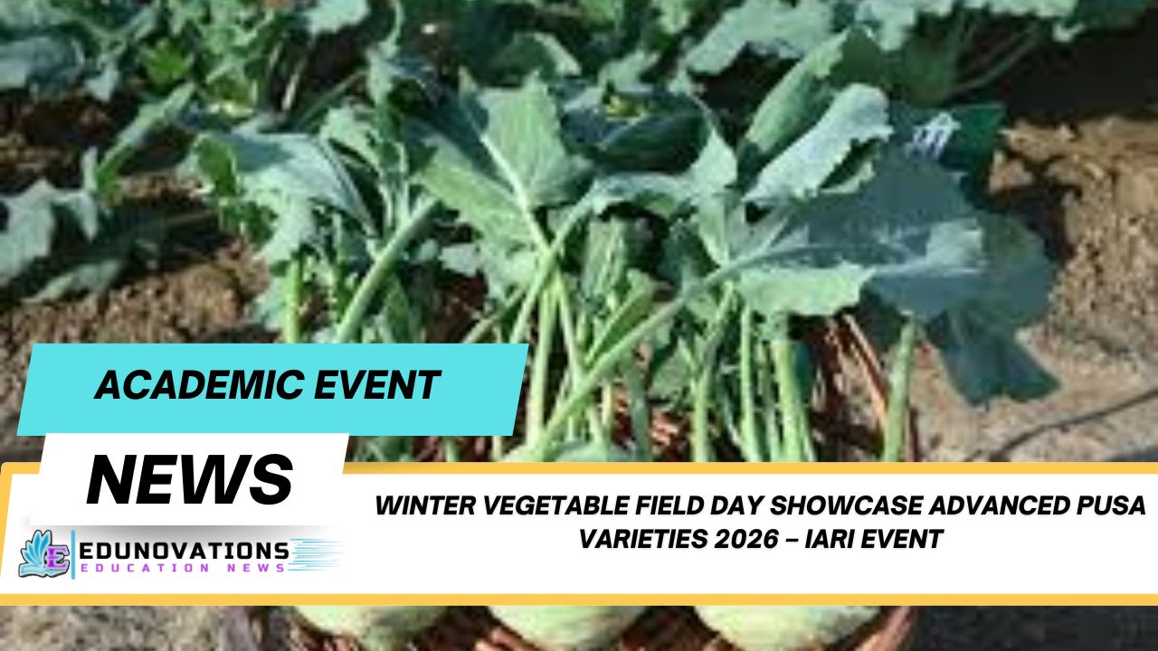 winter vegetable field day showcase advanced Pusa varieties 2026