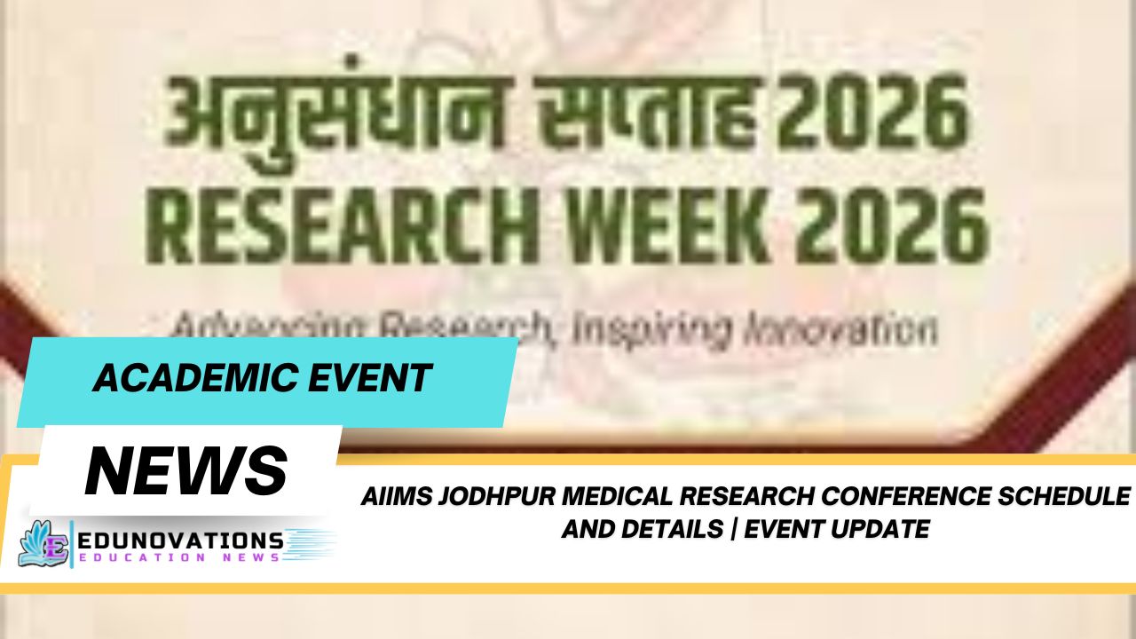 AIIMS Jodhpur medical research conference schedule and details
