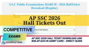 AP SSC 2026 hall ticket download link bse.ap.gov.in admit card