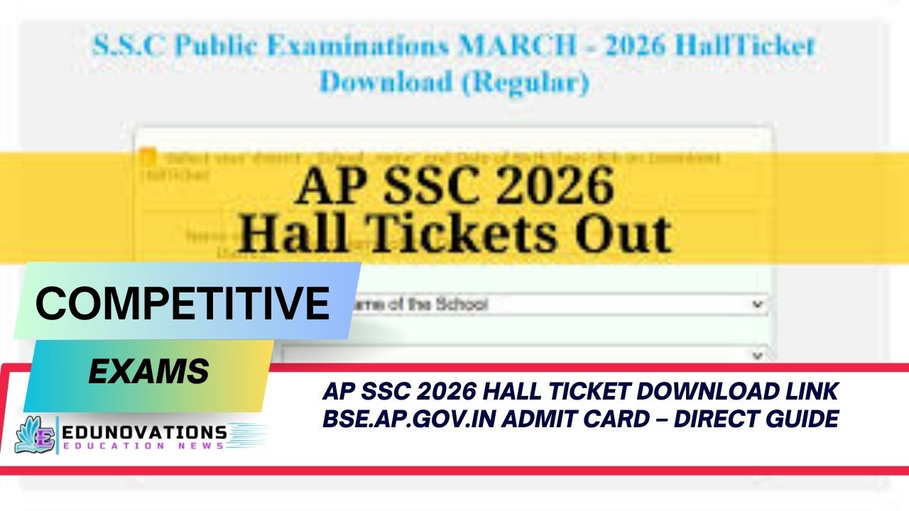 AP SSC 2026 hall ticket download link bse.ap.gov.in admit card