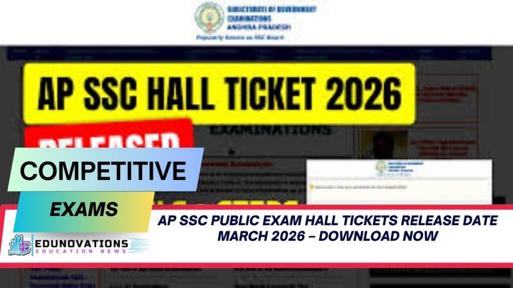 AP SSC public exam hall tickets release date March 2026