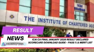 ICAI CA Final January 2026 result declared scorecard download guide