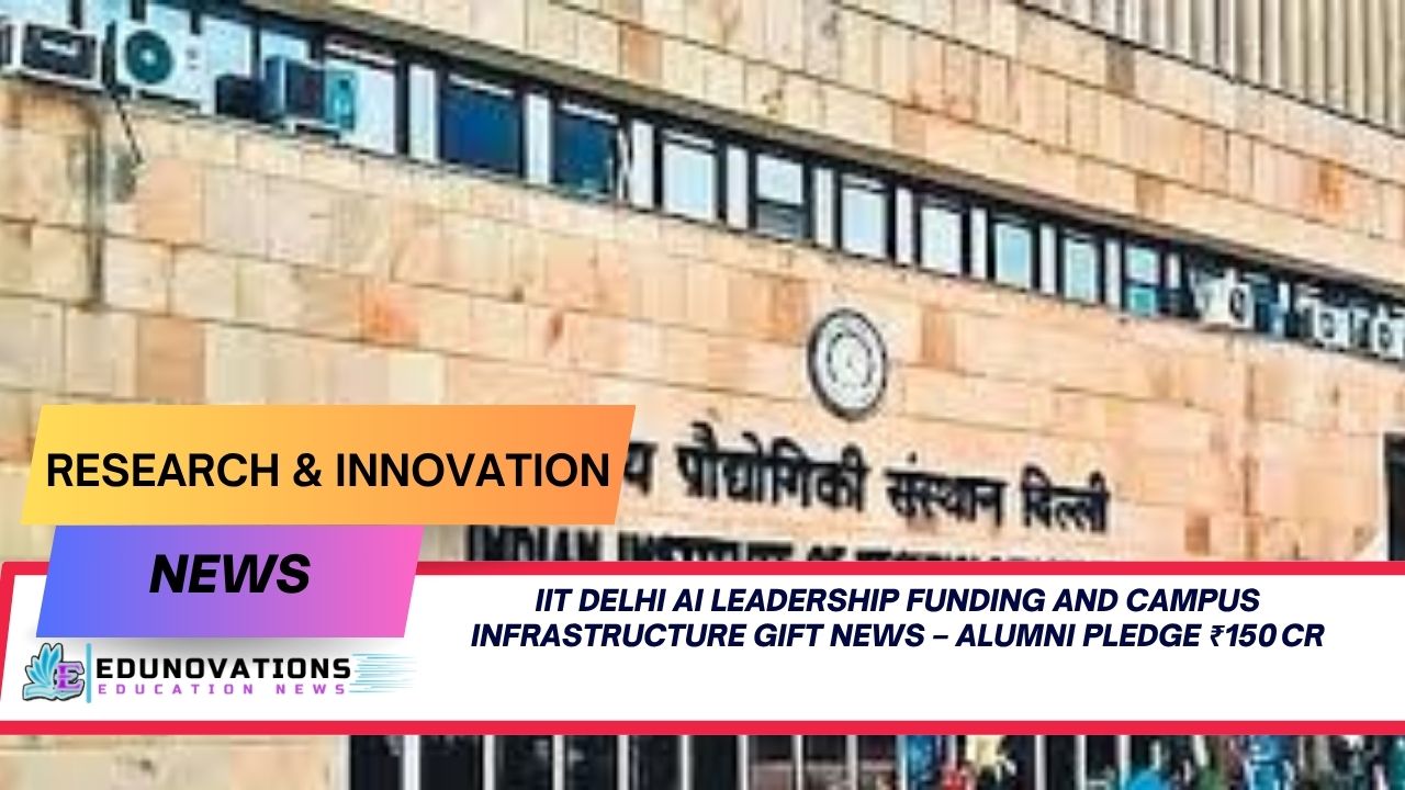 IIT Delhi AI leadership funding and campus infrastructure gift news