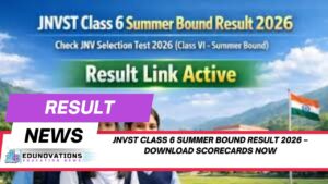 JNVST Class 6 Summer Bound Result 2026