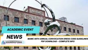 MAMC 66th Annual Convocation dress code guidelines PDF download