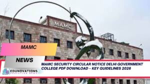 MAMC security circular notice Delhi government college PDF download