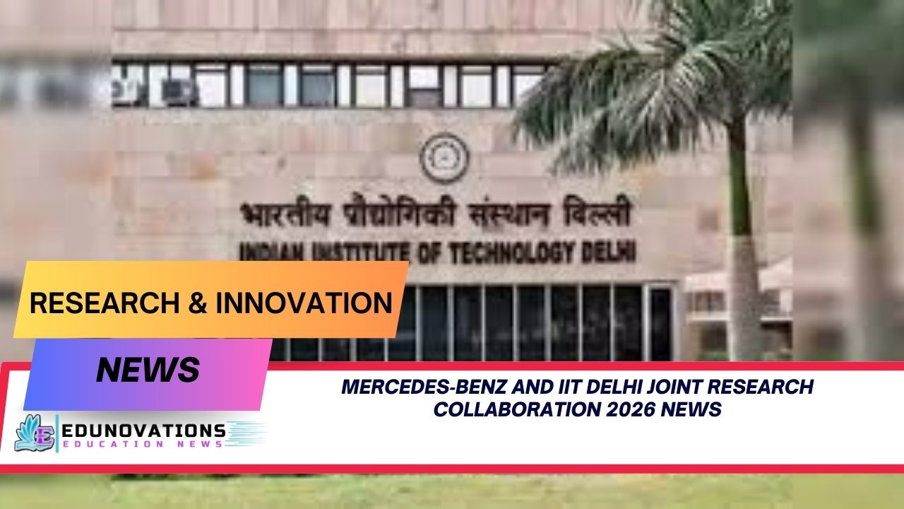 Mercedes‑Benz and IIT Delhi Joint Research Collaboration 2026 News