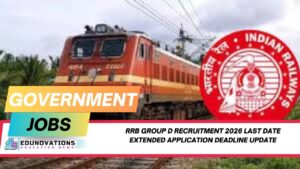 RRB Group D Recruitment 2026 last date extended application deadline