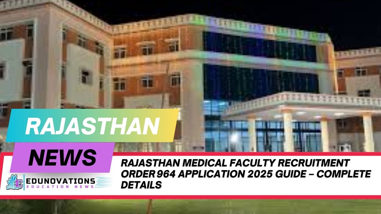 Rajasthan Medical Faculty Recruitment