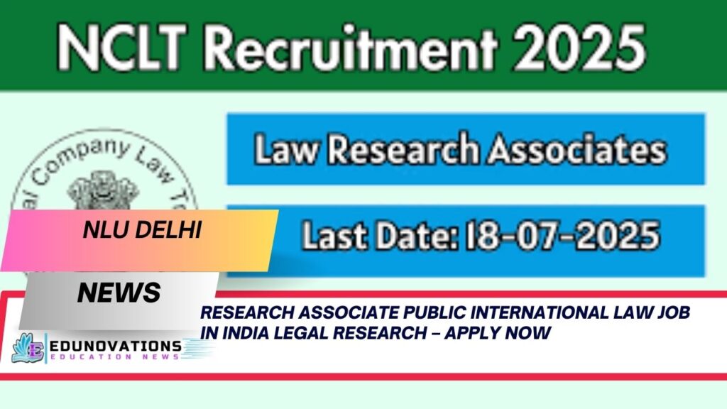 Research Associate Public International Law job in India legal research