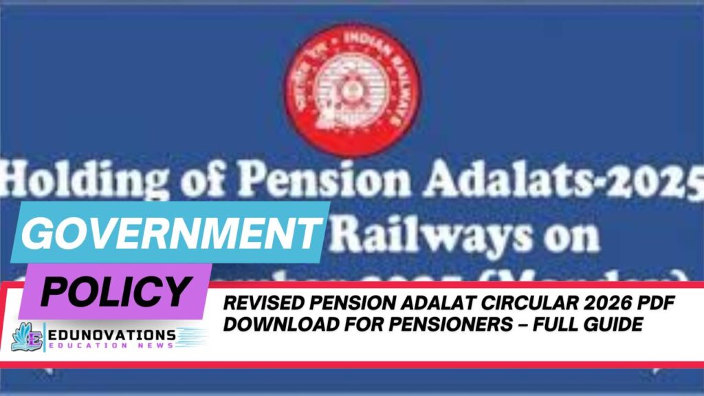 Revised Pension Adalat circular 2026 PDF download for pensioners