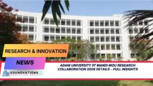 adani university iit mandi mou research collaboration 2026 details