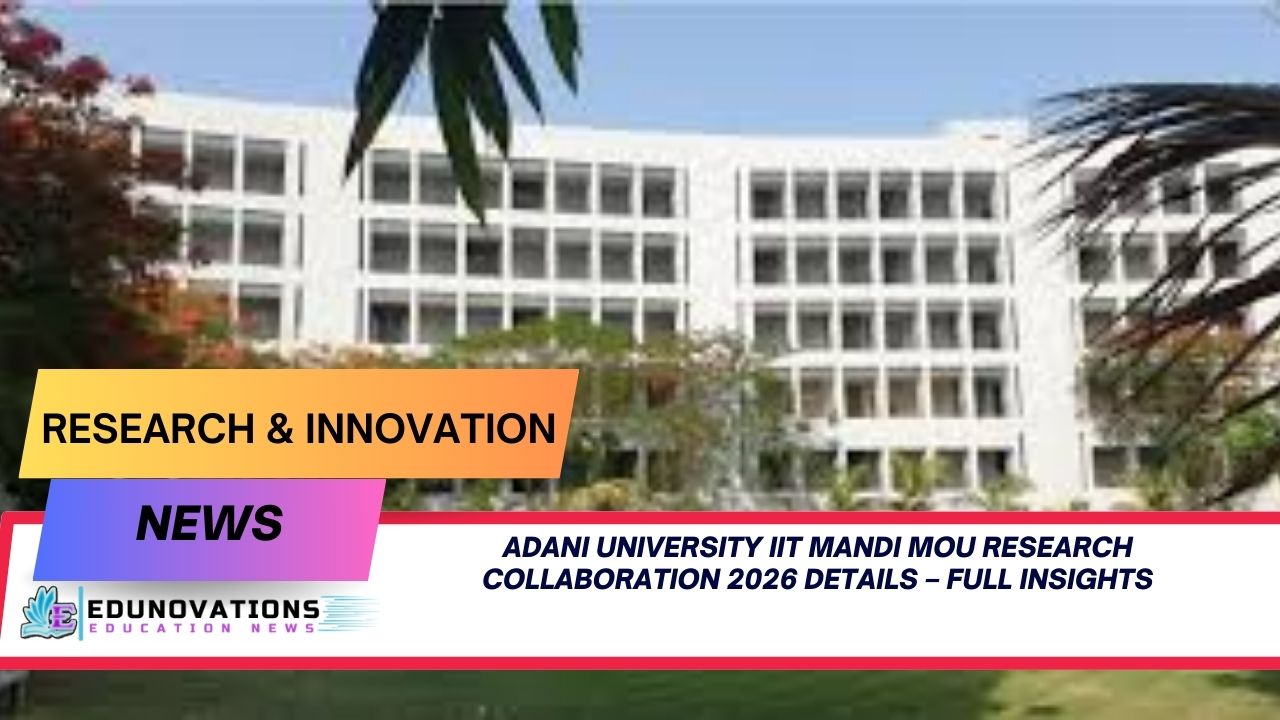 adani university iit mandi mou research collaboration 2026 details