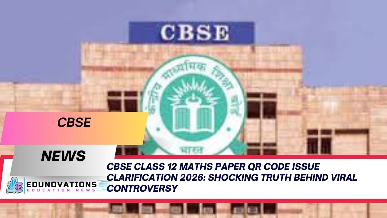 cbse class 12 maths paper qr code issue clarification 2026