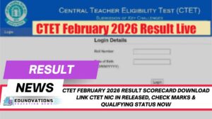 ctet february 2026 result scorecard download link ctet nic in