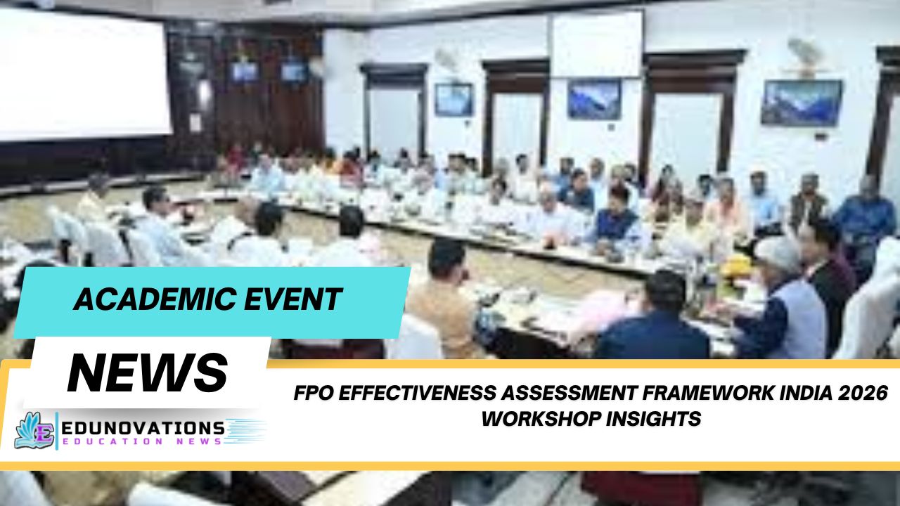 fpo effectiveness assessment framework india 2026 workshop