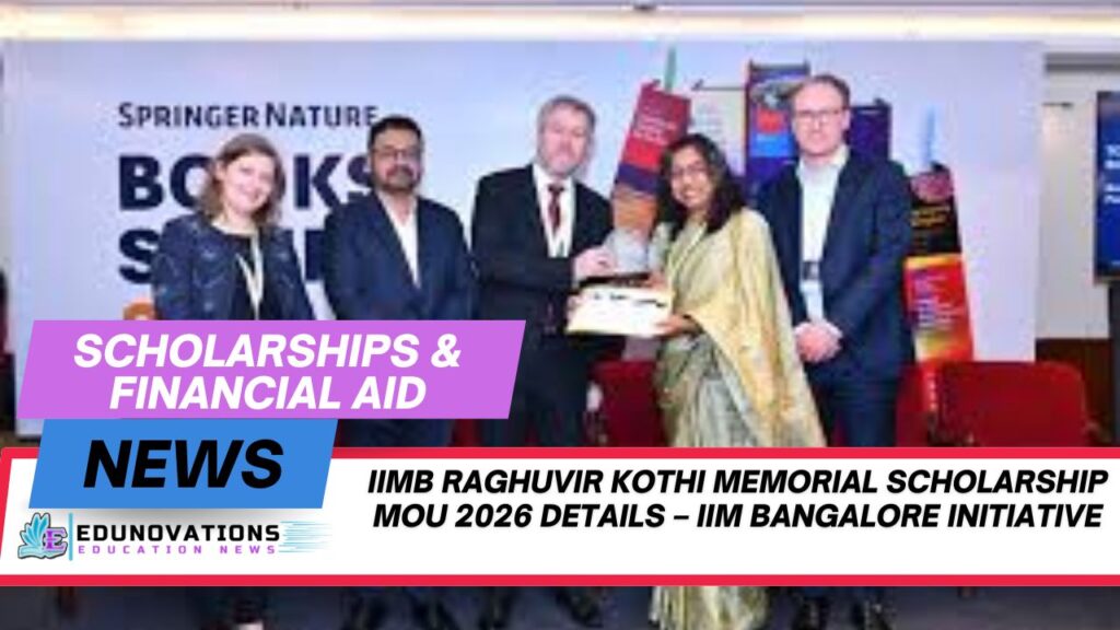 iimb raghuvir kothi memorial scholarship mou 2026 details