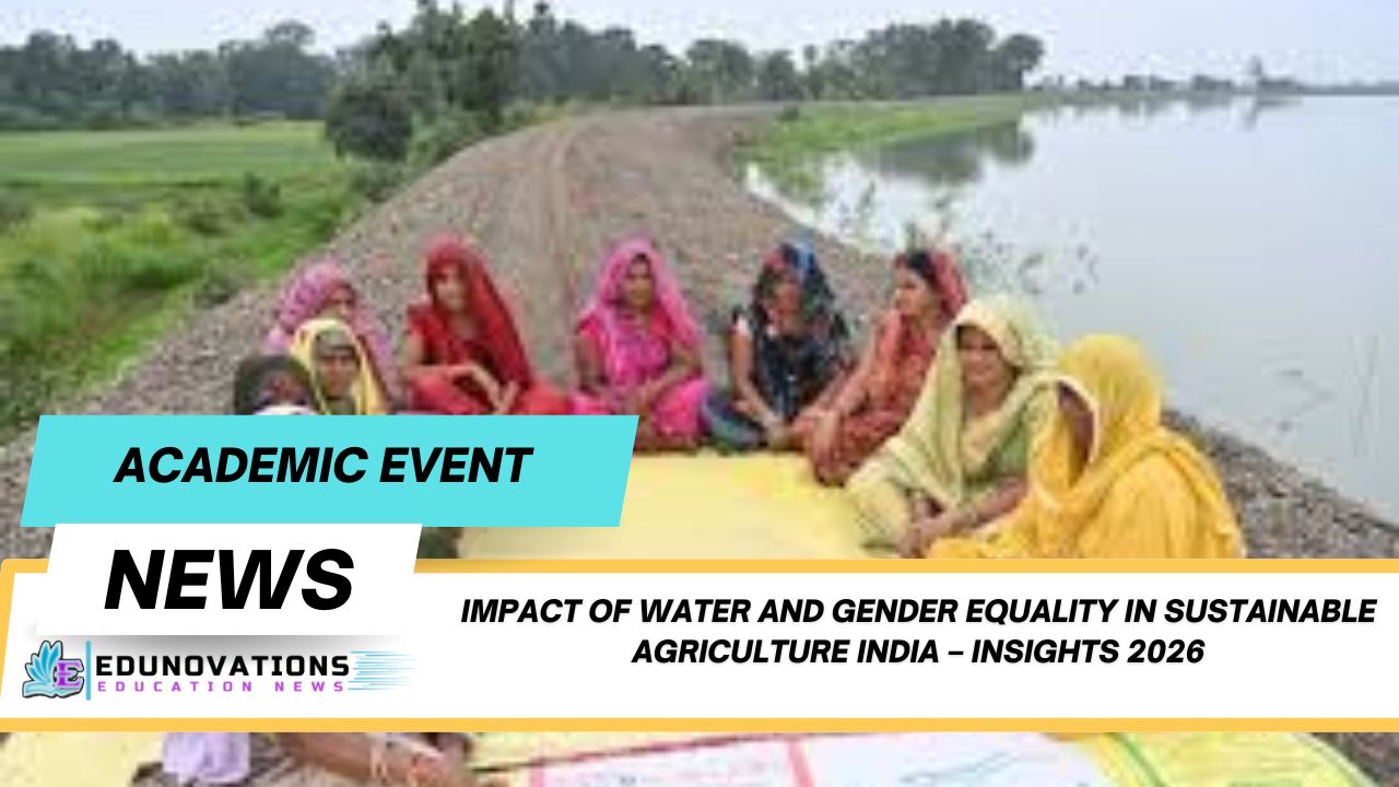 impact of water and gender equality in sustainable agriculture India