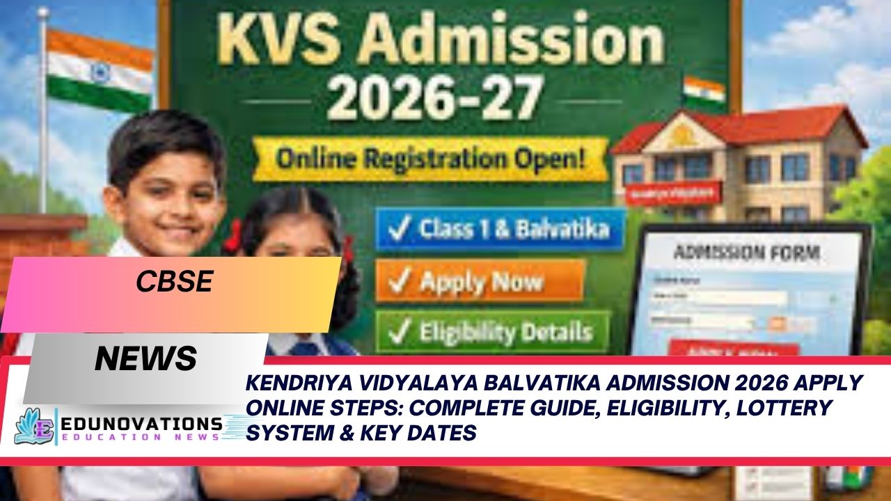 kendriya vidyalaya balvatika admission 2026 apply online steps