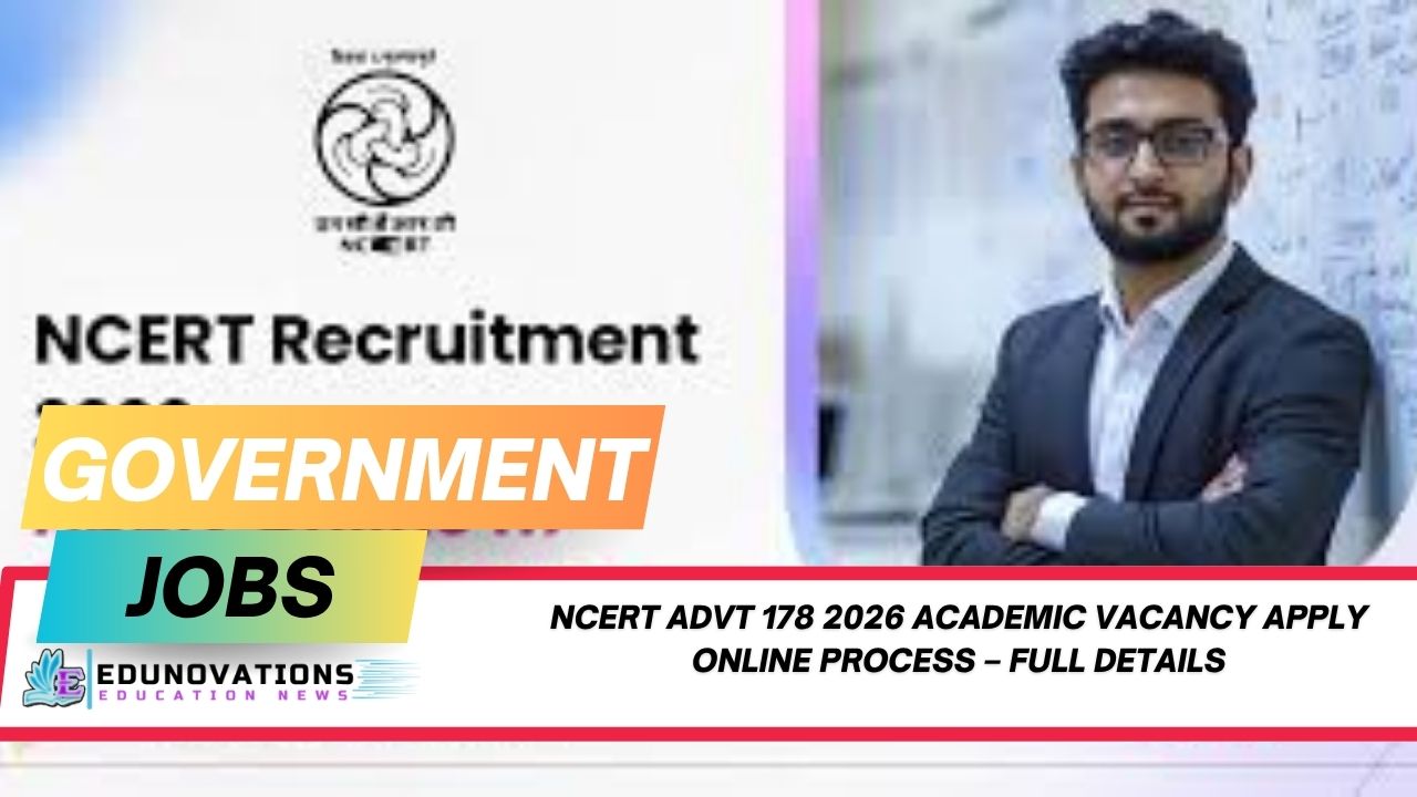 ncert advt 178 2026 academic vacancy apply online process