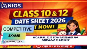 nios april 2026 exam datesheet pdf download class 10 12