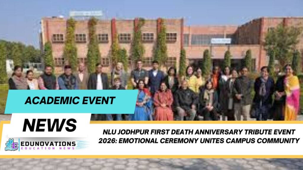 nlu jodhpur first death anniversary tribute event 2026