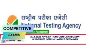 nta 2026 application form correction guidelines official notice