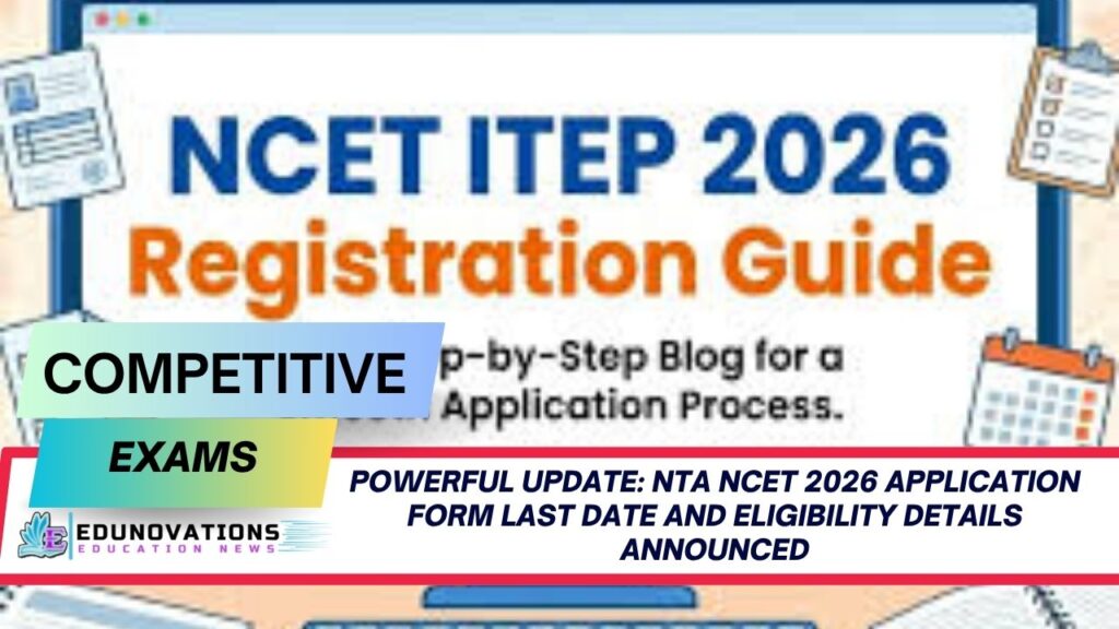 nta ncet 2026 application form last date and eligibility details