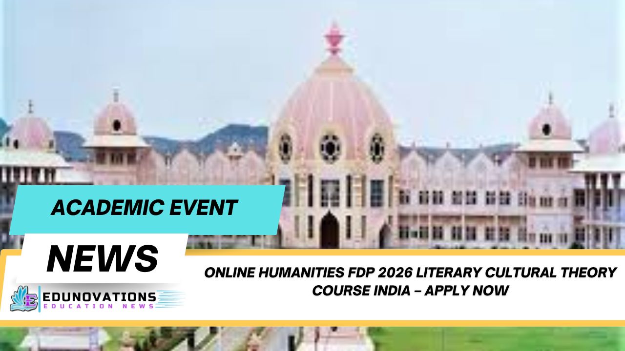 online humanities fdp 2026 literary cultural theory course india