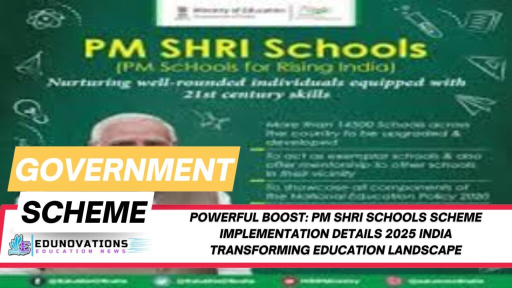 pm shri schools scheme implementation details 2025 india