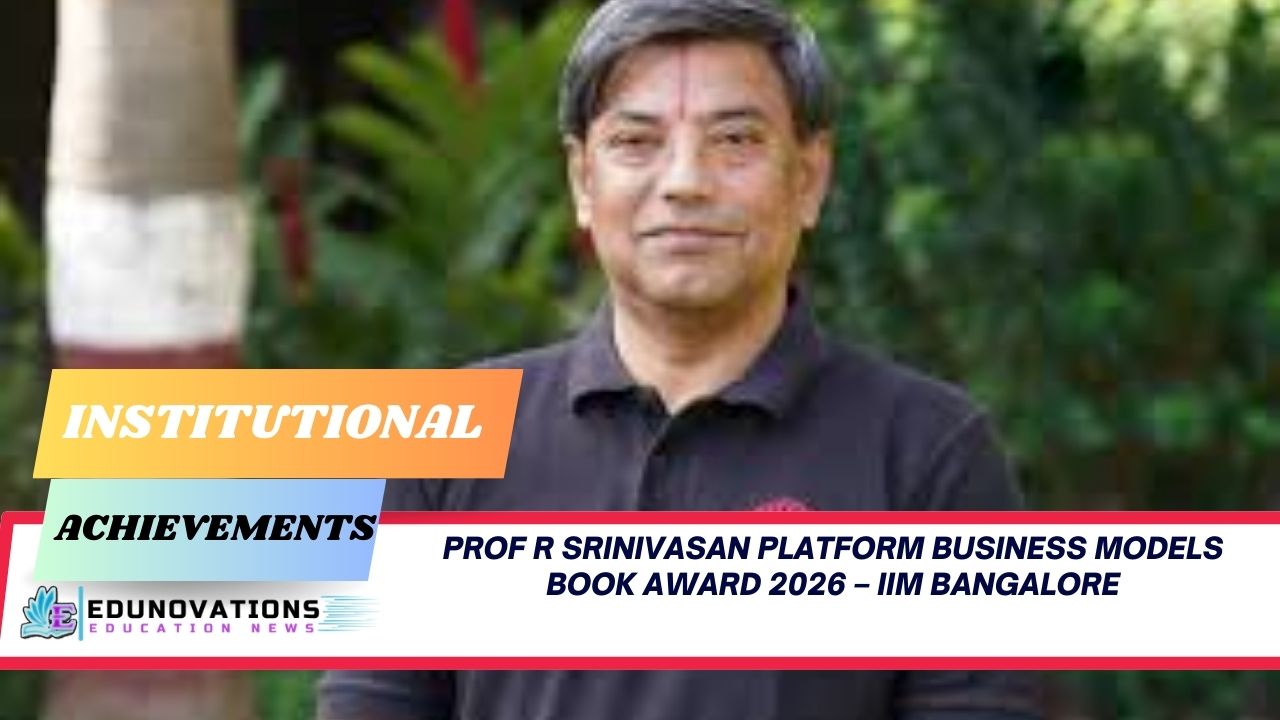 prof r srinivasan platform business models book award 2026