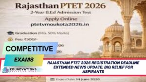 rajasthan ptet 2026 registration deadline extended news update