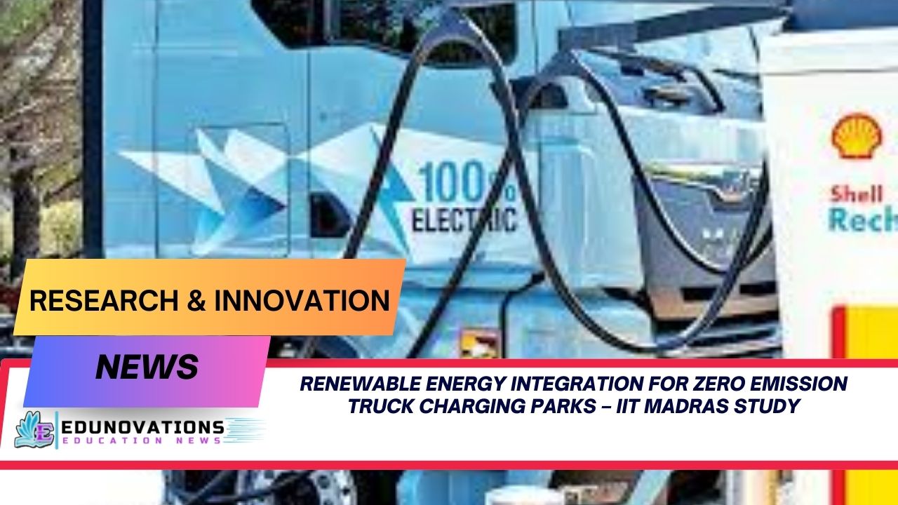 Renewable Energy Integration for Zero Emission Truck Charging Parks – IIT Madras Study