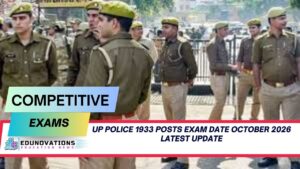 up police 1933 posts exam date october 2026 latest update