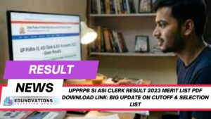 upprpb si asi clerk result 2023 merit list pdf download link