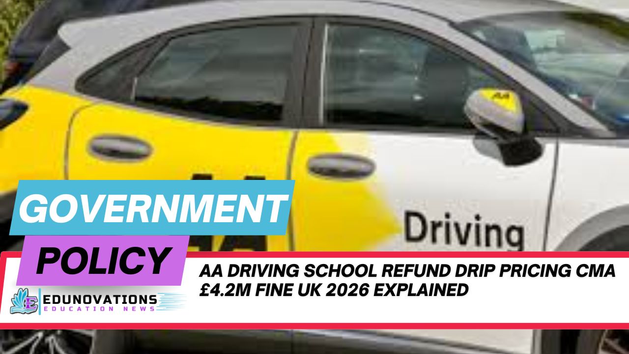 AA driving school refund drip pricing CMA £4.2m fine UK 2026