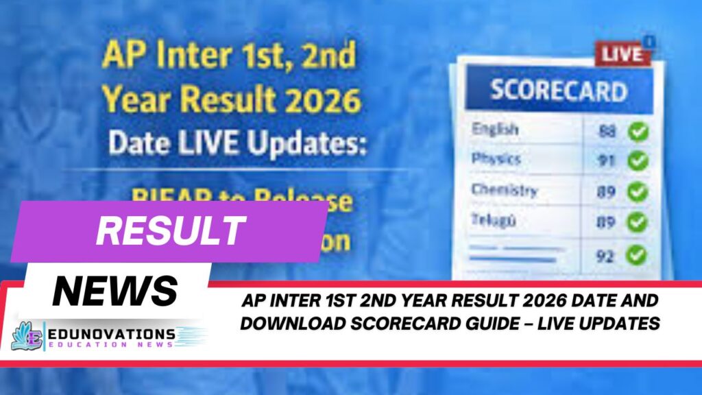 AP Inter 1st 2nd Year Result 2026 date and download scorecard guide