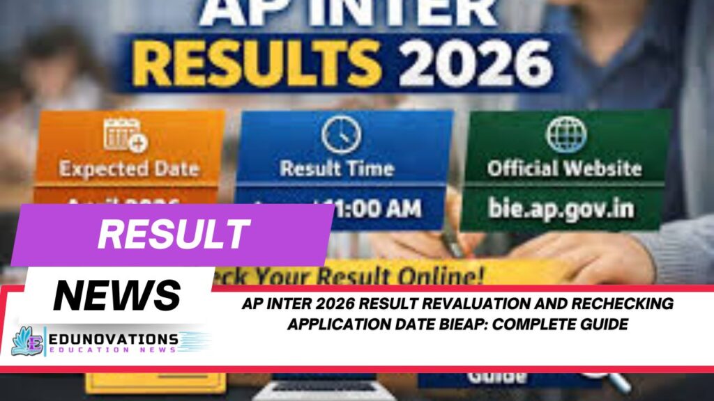 AP Inter 2026 result revaluation and rechecking application date BIEAP