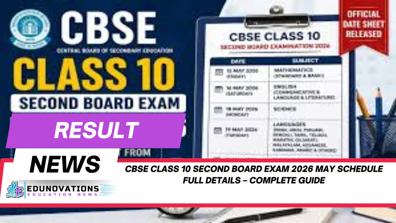 CBSE Class 10 second board exam 2026 May schedule full details