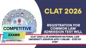 CLAT 2026 LL.M admission National Law University Jodhpur apply online