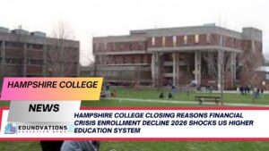 Hampshire College closing reasons financial crisis enrollment decline 2026