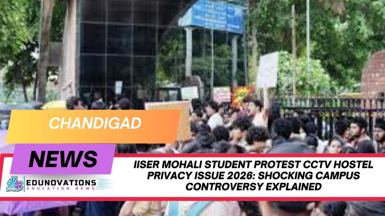 IISER Mohali student protest CCTV hostel privacy issue 2026