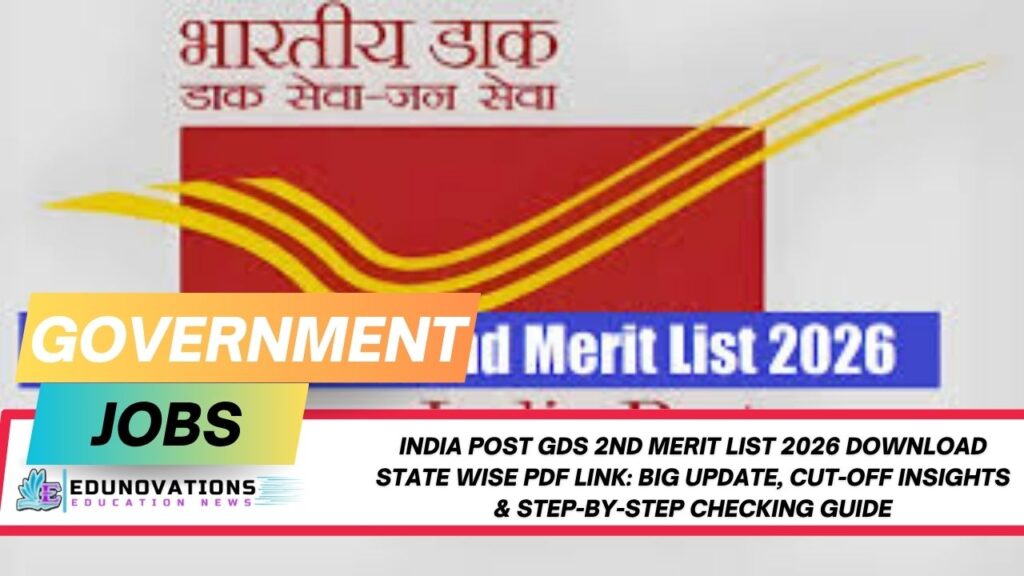 India Post GDS 2nd Merit List 2026 download state wise PDF link