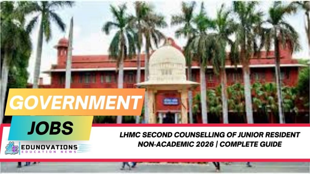 LHMC second counselling of junior resident non‑academic