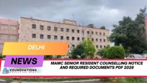 MAMC senior resident counselling notice and required documents PDF