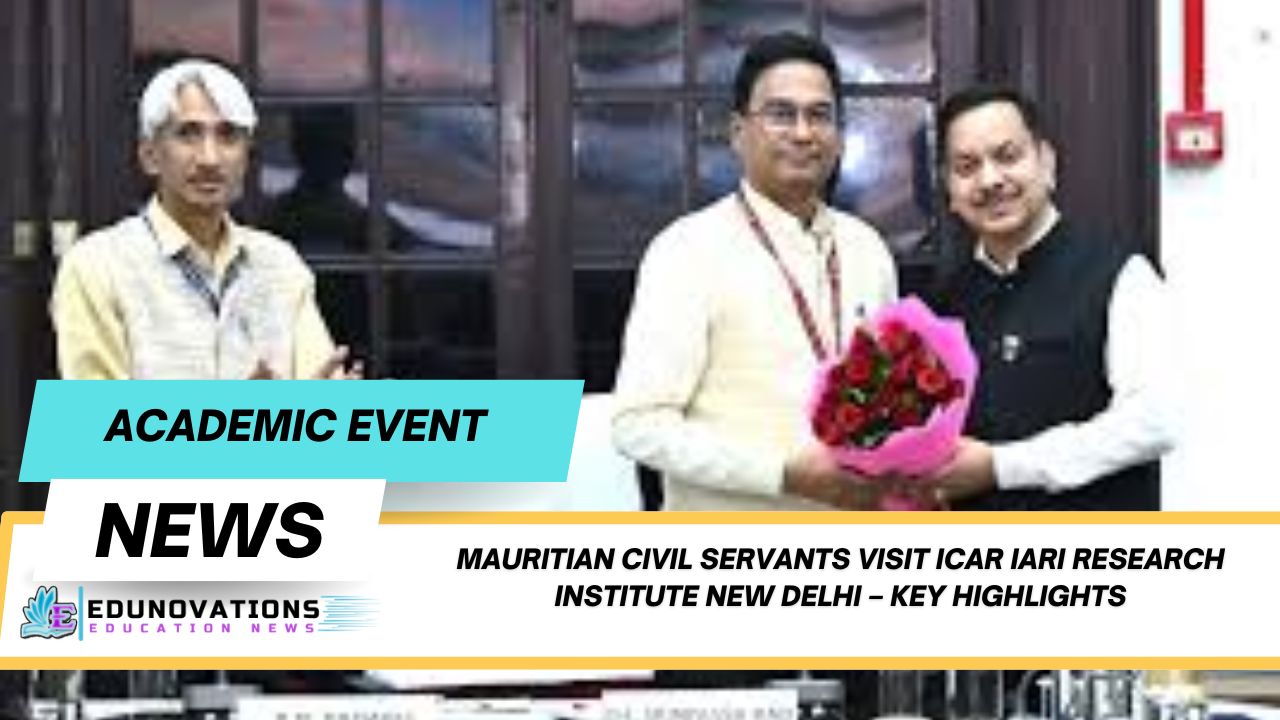 Mauritian civil servants visit ICAR IARI research institute New Delhi
