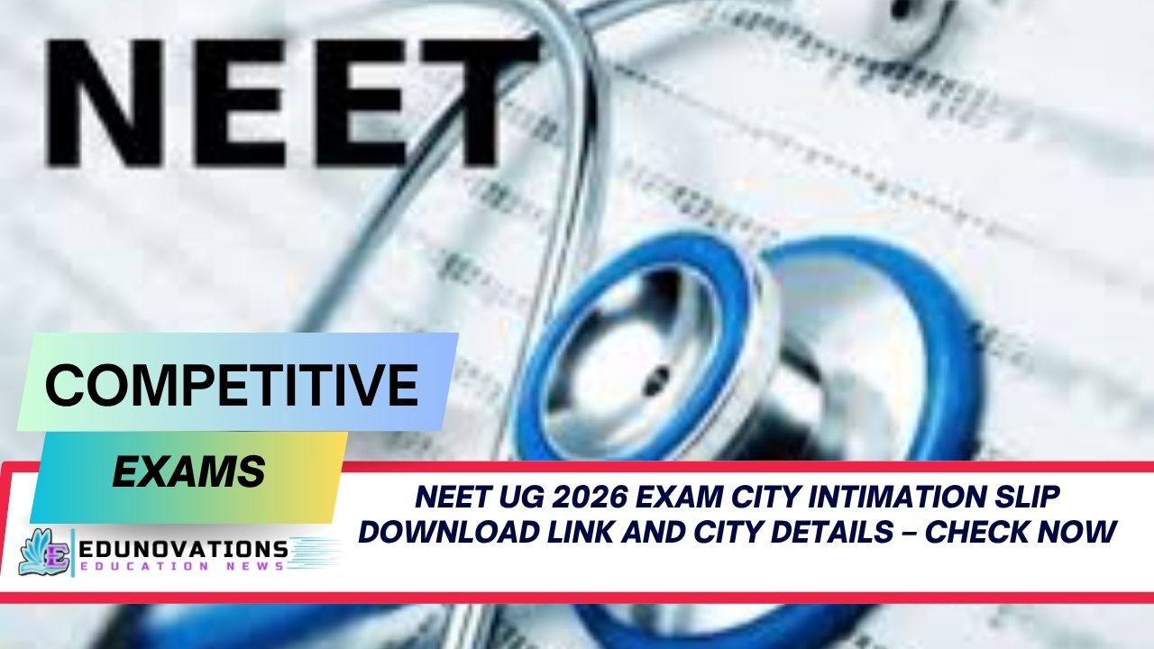 NEET UG 2026 exam city intimation slip download link and city details
