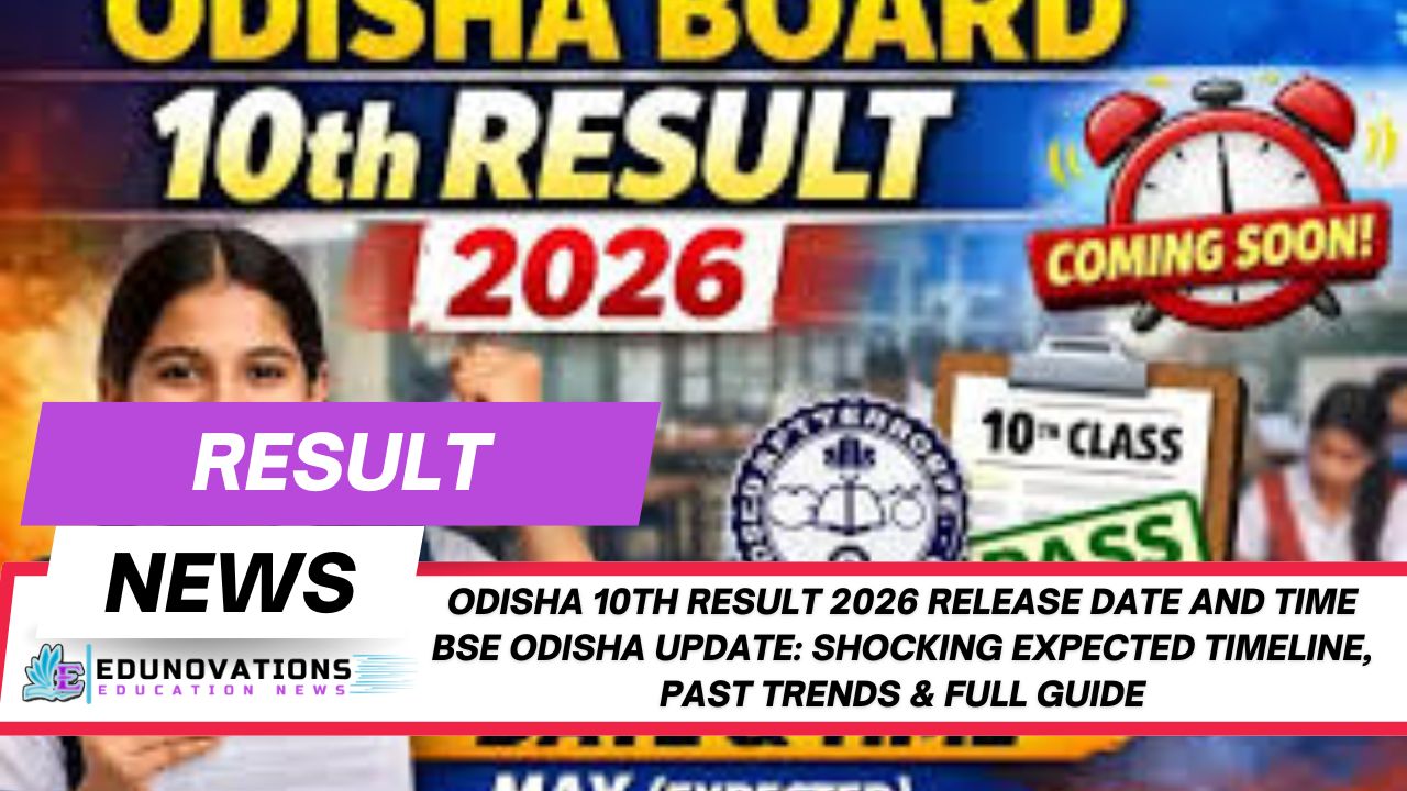 Odisha 10th result 2026 release date and time BSE Odisha update