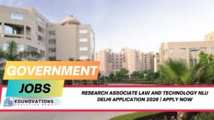 Research associate law and technology NLU Delhi application 2026