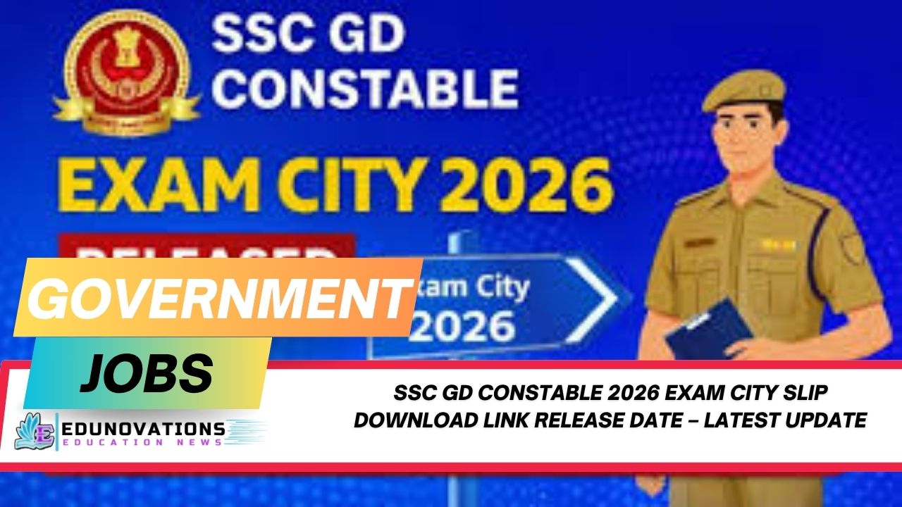 SSC GD Constable 2026 exam city slip download link release date